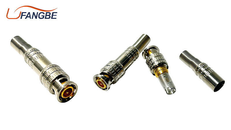 Male RG59 RG6 Coaxial BNC PIN Plug Monitor Male