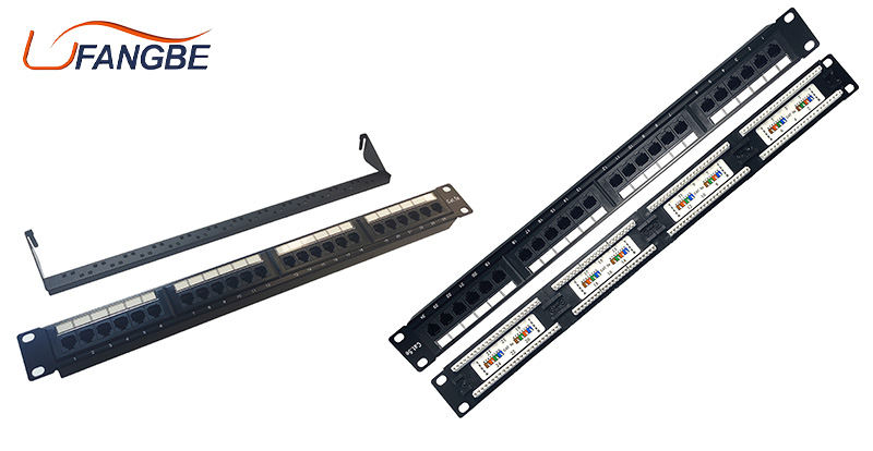 Factory price CAT6 24 port patch panel RJ45 UTP 48 port Patch panel