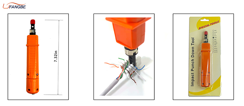 LSA Cat5 Cat6 Cat7 RJ11 RJ45 network impact Punch Down Tool