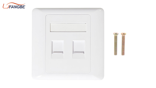 1 2 3 4 Port Network Module Face plate Panel RJ45 Plug 86 Type Ethernet Socket Wall Face Outlet RJ45 FacePlate
