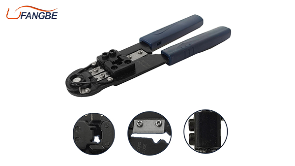 Wire Clamp Crystal Cable Hand Repair Crimper RJ12 RJ45 LAN Network Cable Crimping Tool Pliers for 4P 6P 8P