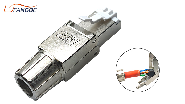 Cat7 Tool-Free RJ45 Connector Toolless Modular Plug