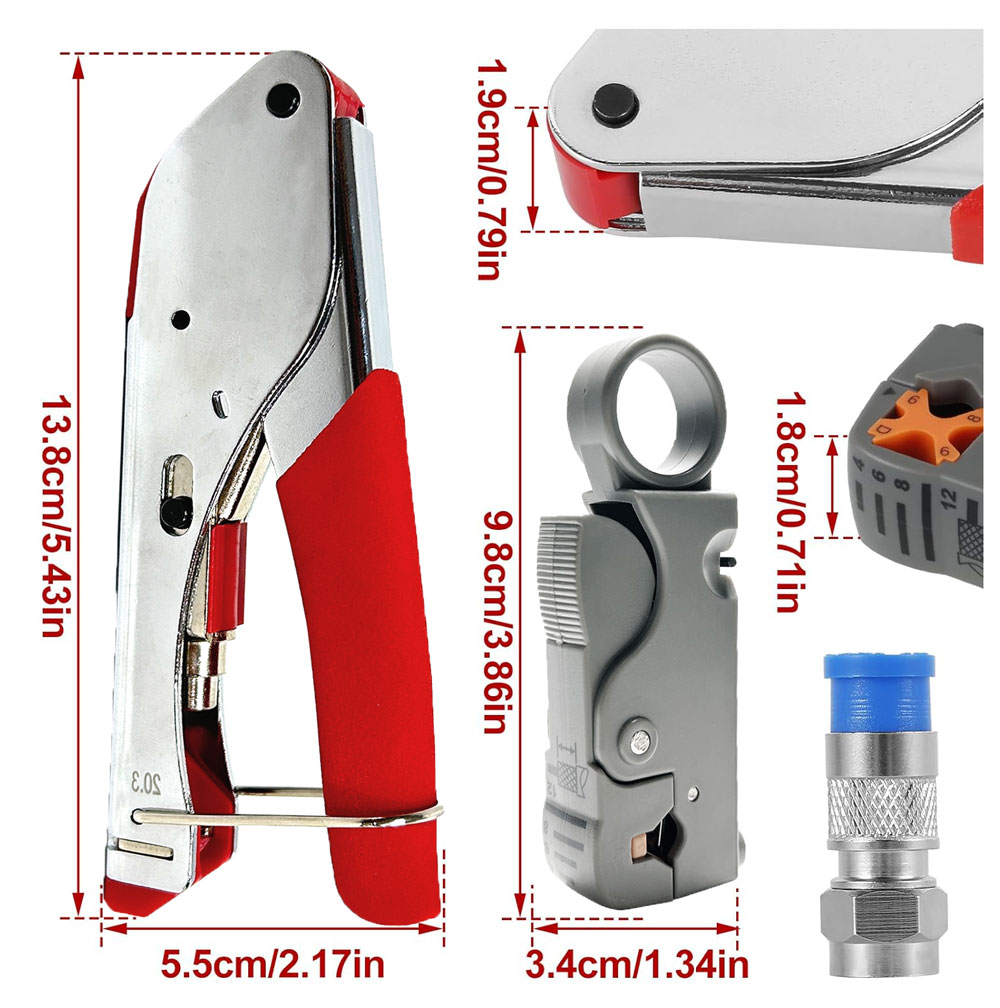 RF Coaxial Cable Crimper