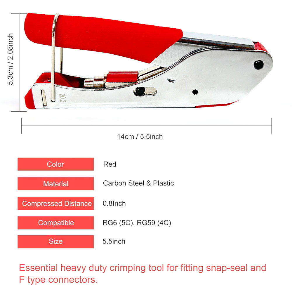 RF Coaxial Cable Crimper