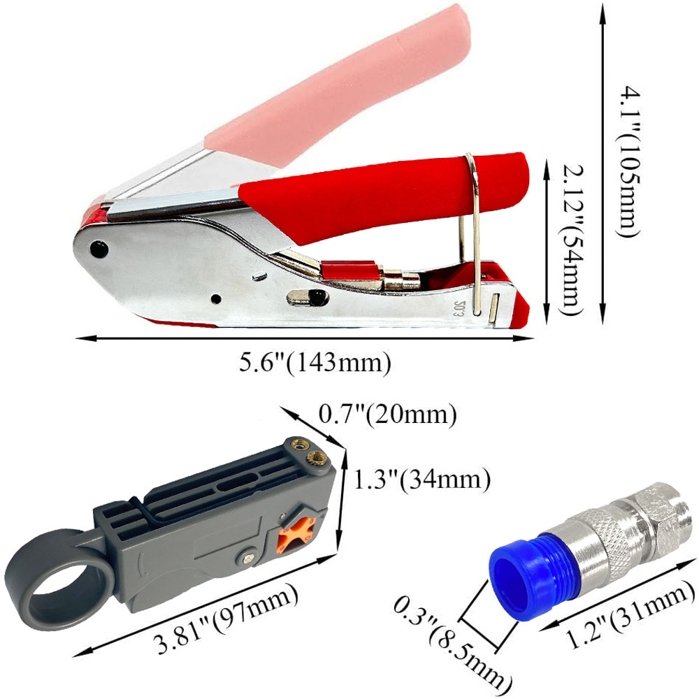 RF Coaxial Cable Crimper