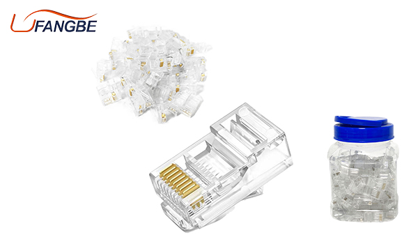 Cat 5e Cat6 8p8c STP Pass Through Rj45 Connector