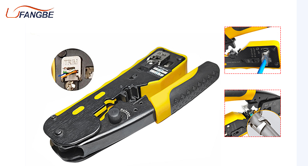 Cat7 Pass Through Crimper RJ45 Crimping Tool