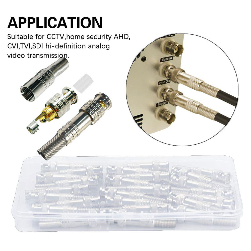 RF Coaxial Cable BNC Connector