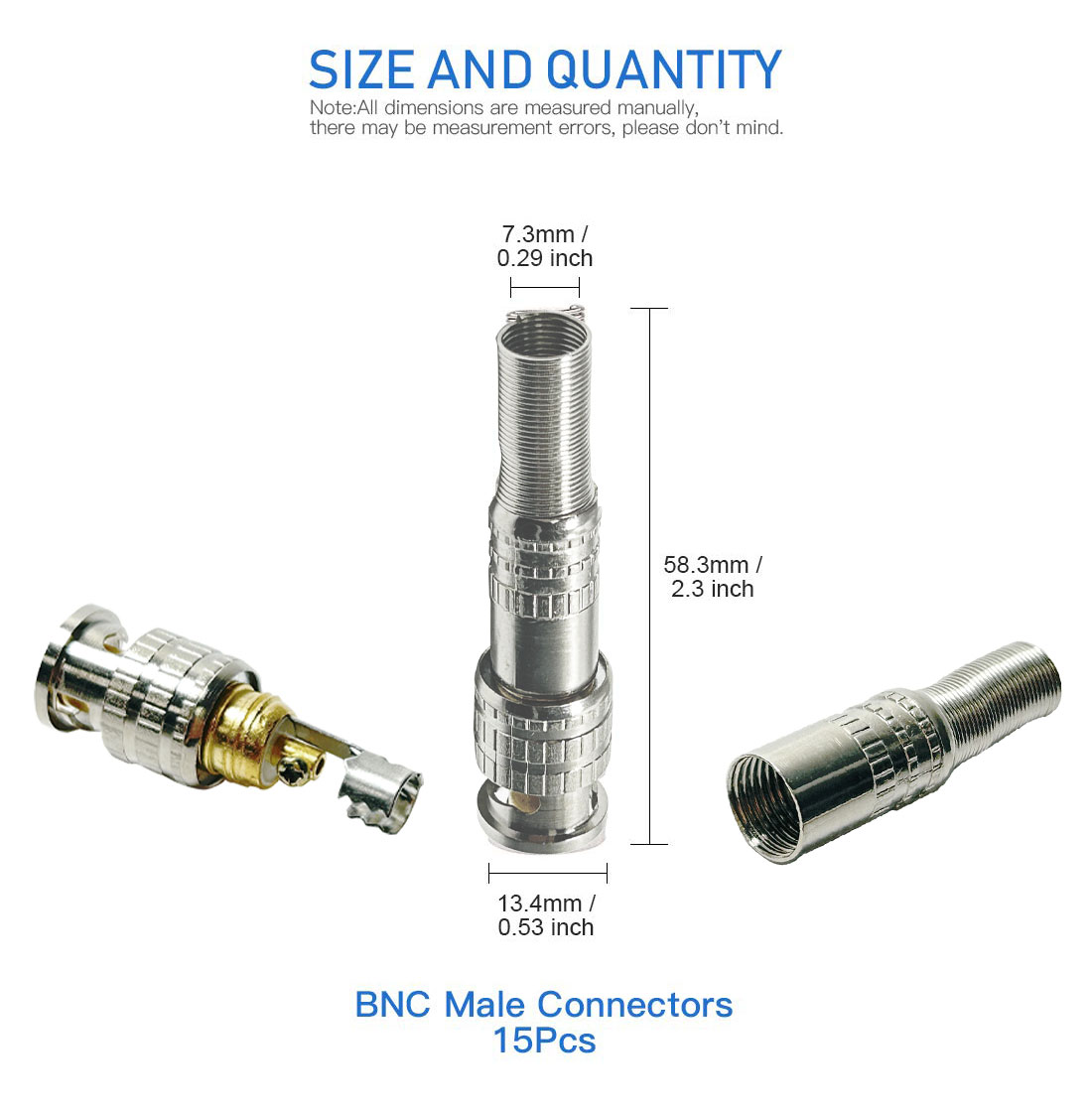 RF Coaxial Cable BNC Connector