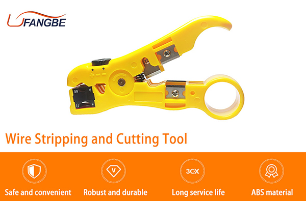 RG6 RG59 RG11Wire Line Cutter Stripping Pliers Crimping Tool