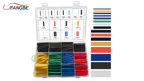 530 pcs environment-friendly color heat-shrinkable tube set