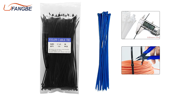 200mm Plastic Self-Locking Nylon Cable Zip Tie for Cable