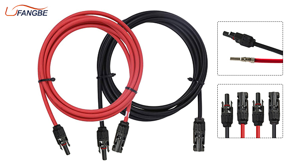 IP67 Copper Wire Power Cable Connector Male Female Solar Photovoltaic