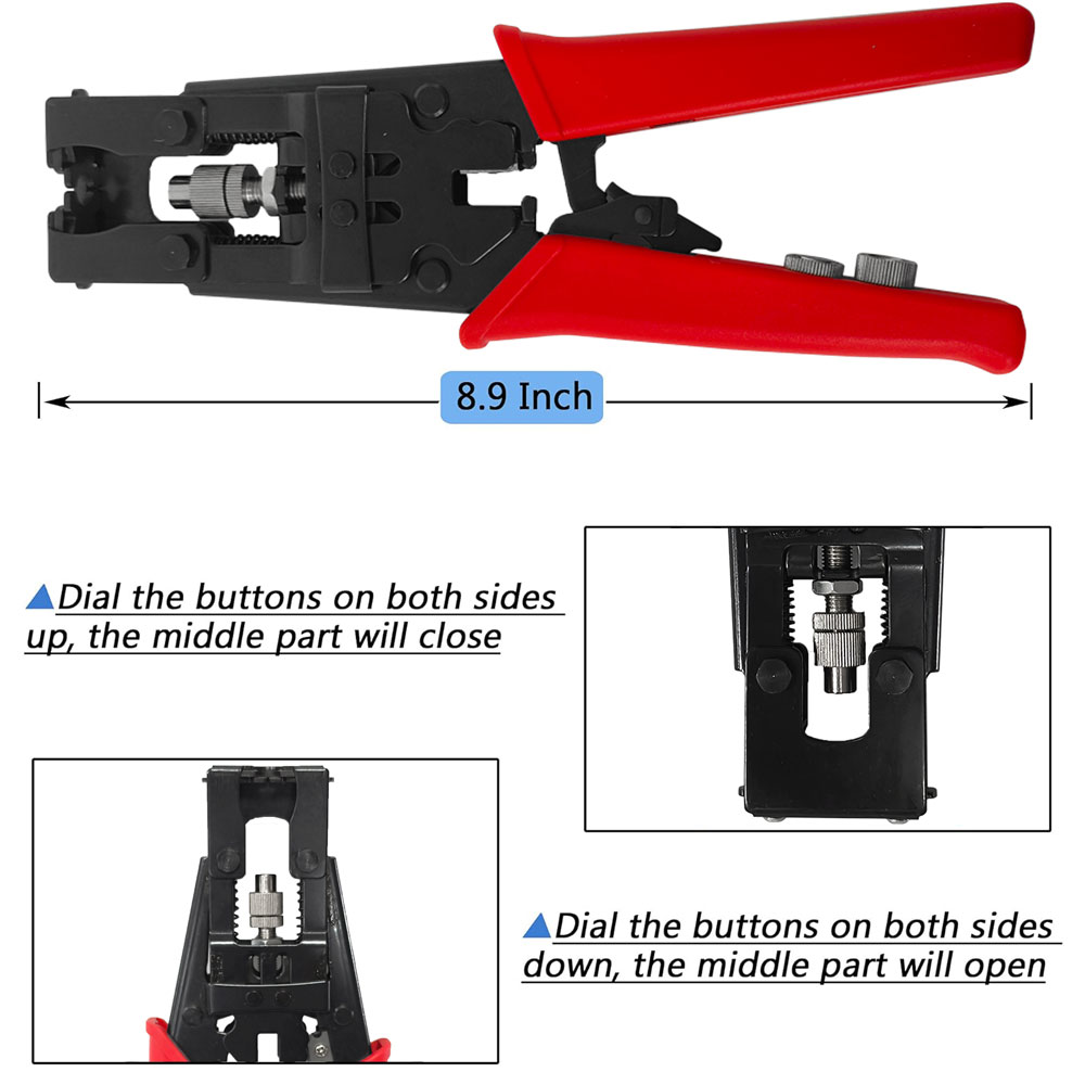 Coax Cable Crimper Tool Kit
