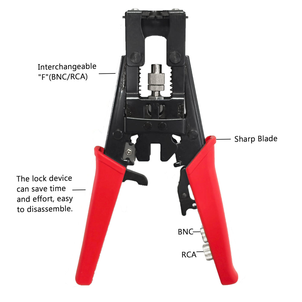 Coax Cable Crimper Tool Kit