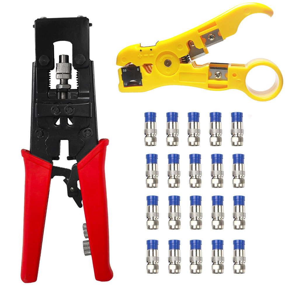 Coax Cable Crimper Tool Kit