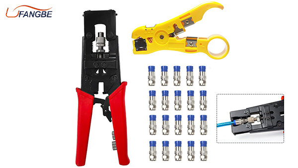TV Terminal Coax Cable Wire Stripper Pliers BNC RCA F Connector