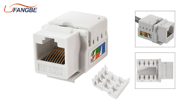 FANGBEI CAT6 RJ45 FTP Inline Coupler Keystone Jack