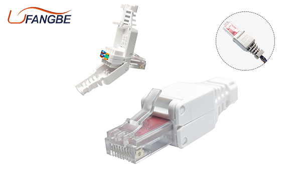 RJ45 Connector Cat6 Cat6A UTP Toolless Modular Plug