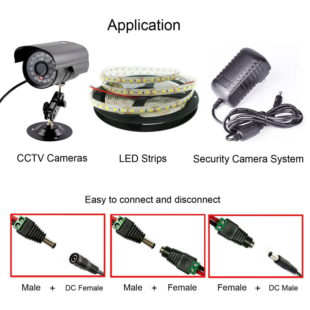 DC Power Plug for CCTV