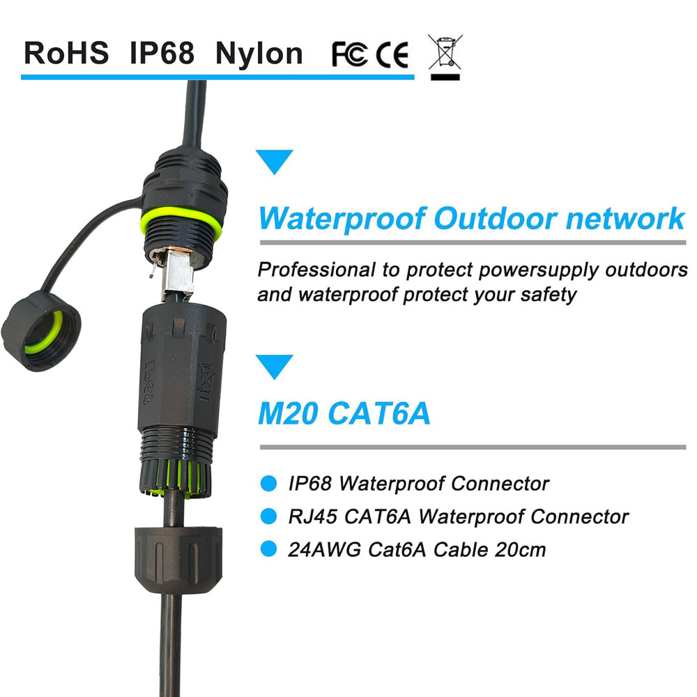 M20 Waterproof RJ45 Plug