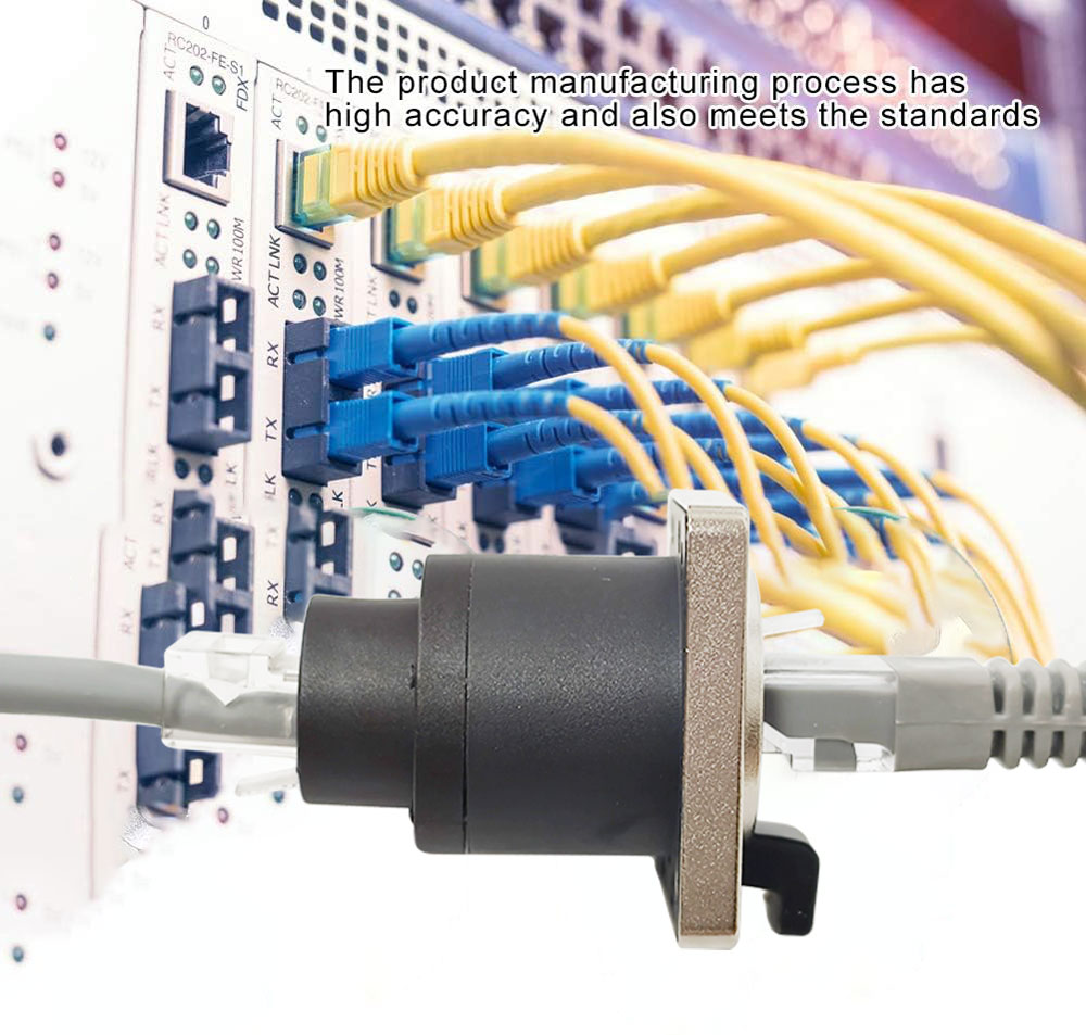 Mount Socket Panel RJ45 Waterproof Connector