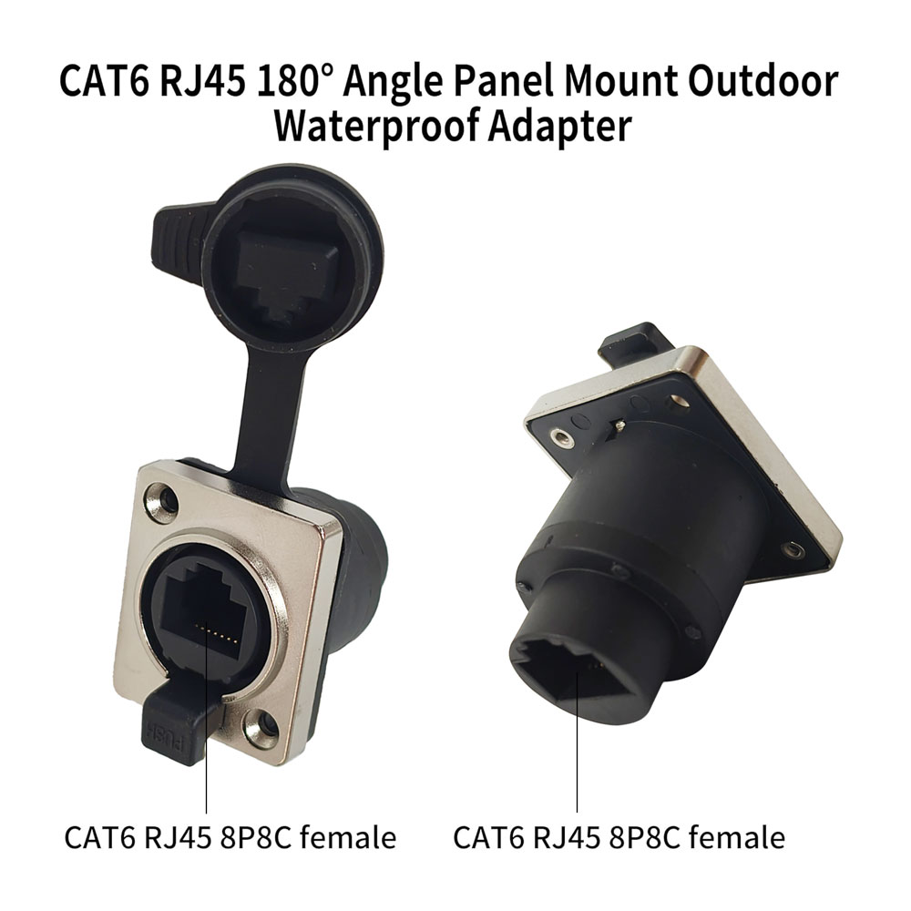 Mount Socket Panel RJ45 Waterproof Connector