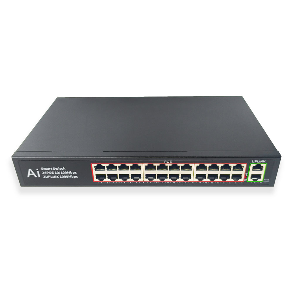 24 Port Gigabit PoE Switch