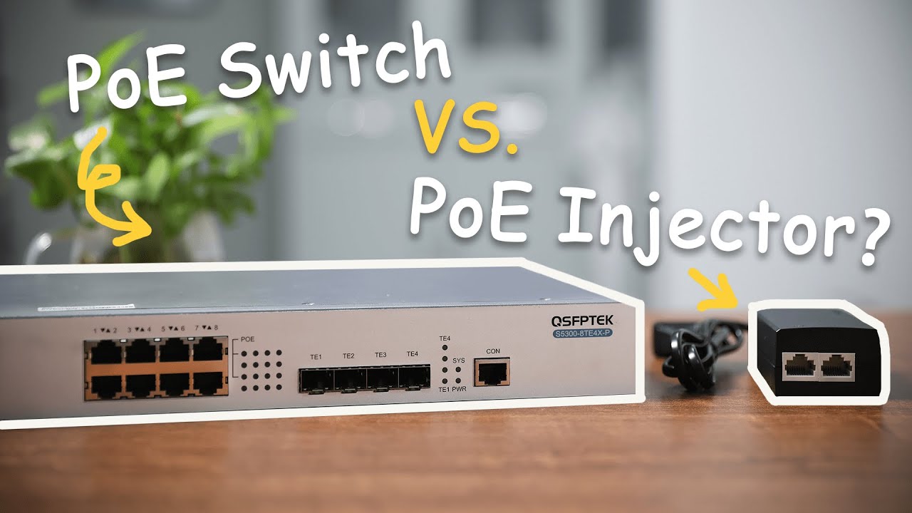 Compare PoE Injectors and PoE Switches for IP camera systems. Learn about costs, scalability, installation, structured cabling requirements, and how to choose the right Power over Ethernet solution. Compare PoE Injectors and PoE Switches for IP camera systems. Learn about costs, scalability, installation, structured cabling requirements, and how to choose the right Power over Ethernet solution.